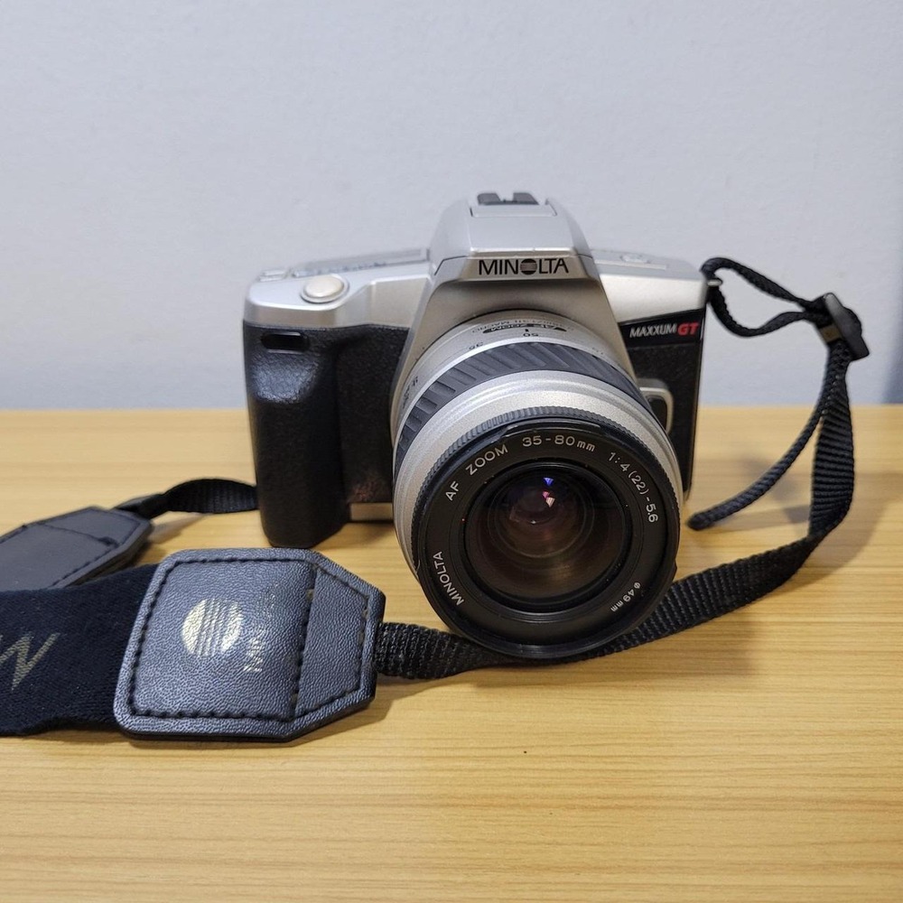 Minolta Maxxum GT AF Zoom 35-80mm Film Camera with Strap Tested